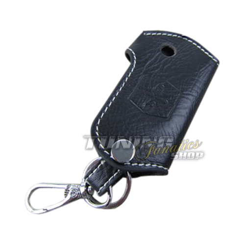 Schlüsseltasche Schlüsseletui Schlüssel Etui ECHT-LEDER Weiss für Mazda