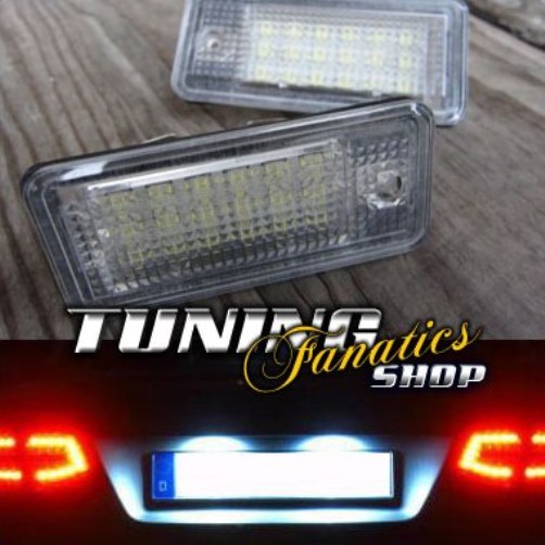 Für Audi A3 8P A4 8E A6 4F Q7 2x LED Kennzeichenbeleuchtung Leuchten SET CANBUS