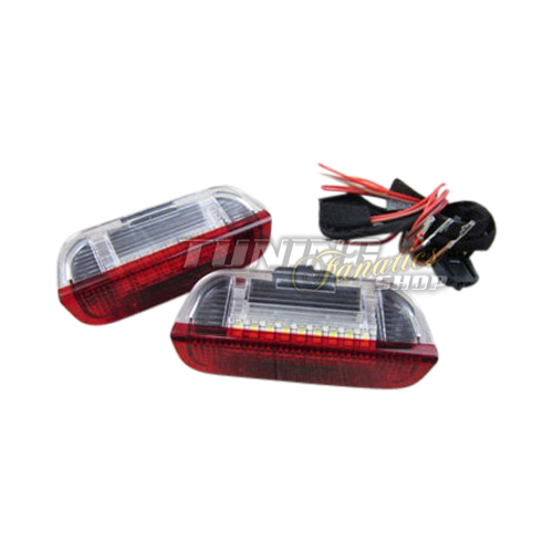 2x LED SMD Türbeleuchtung Innenraumbeleuchtung Rot / Weiß #2 für VW Seat Skoda