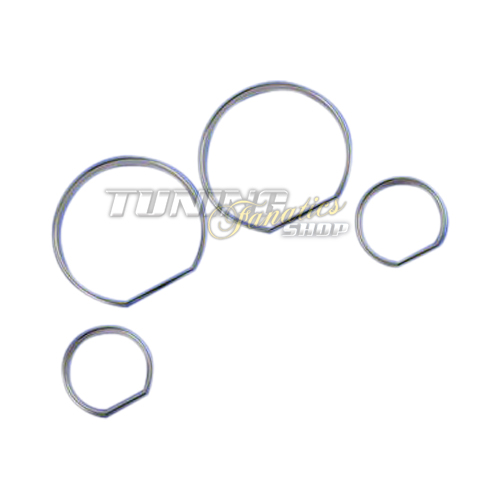 Chrom Chromringe Tacho Ringe Tachochromringe für BMW 3er E46 Limo / Touring +M3