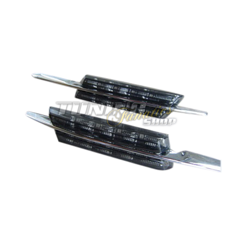 LED Seitenblinker Blinker SCHWARZ E4 FREI für BMW 3er E46 Limo Touring 01-05