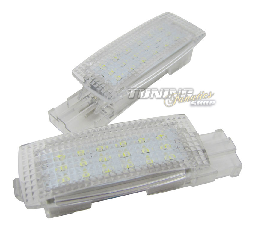 2x Schminkspiegel Make Up Sonnenblende LED Beleuchtungs SET für VW Seat Skoda