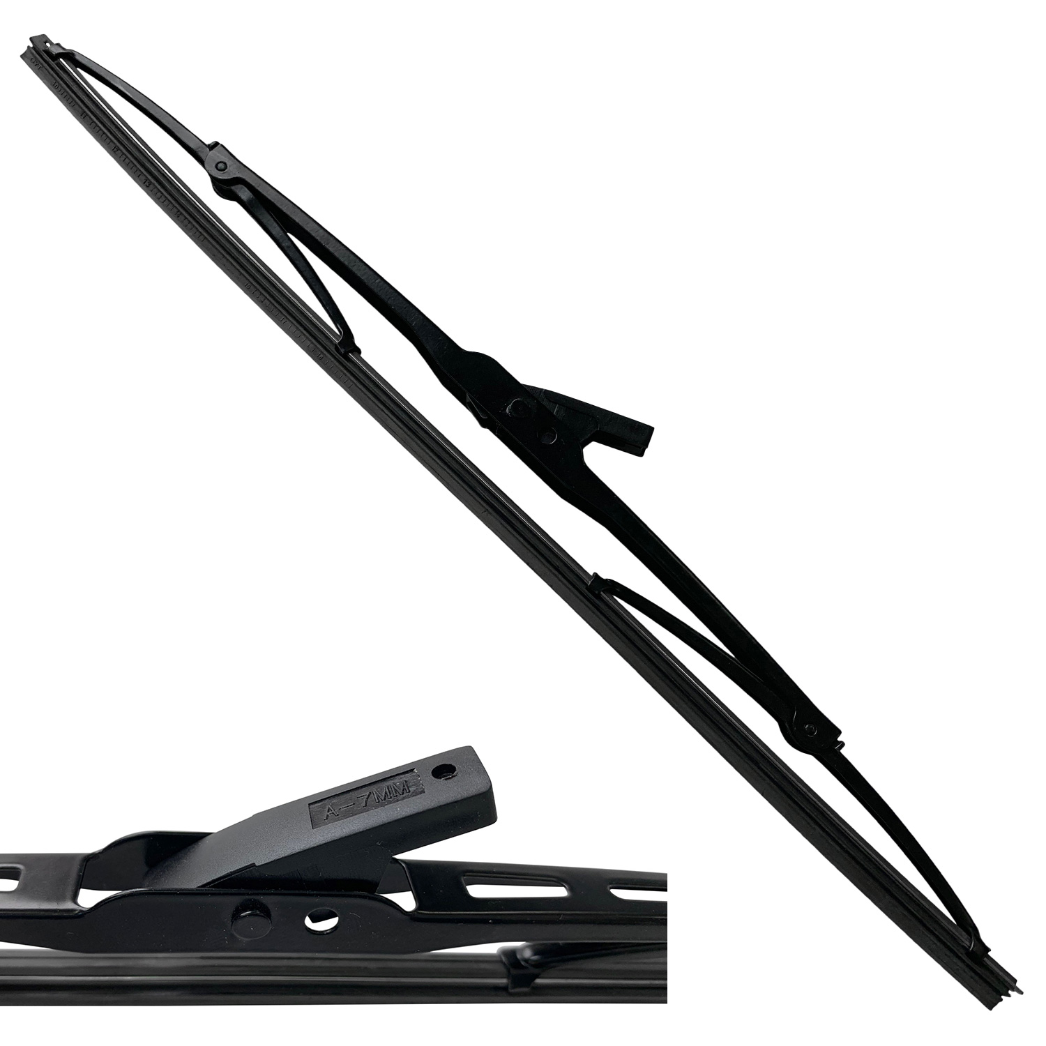 1x Classic Scheibenwischer mit 7mm Bajonett Aufnahme für Oldtimer etc mit 530mm