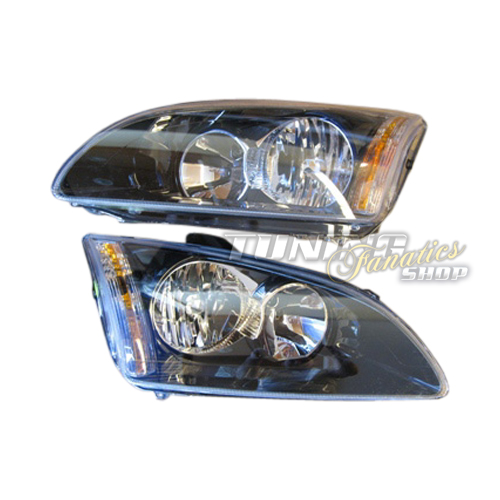 Original Hella Scheinwerfer Frontscheinwerfer SET in Schwarz für Ford Focus 2 II