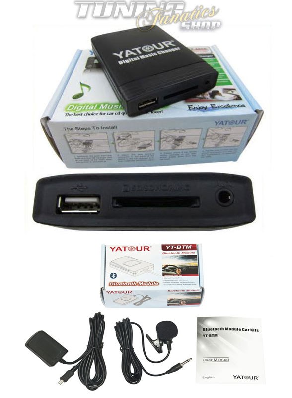 Bluetooth USB SD MP3 AUX CD Wechsler Adapter für Audi Navigation Plus 3 / RNS-E