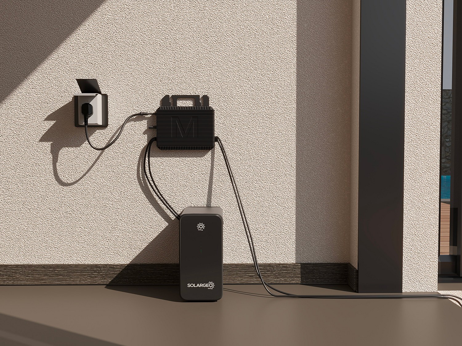 Kit Solarbatterie mit Speicher und Mikrowechselrichter für Plug-and-Play-Panel - 800W - ECLERA