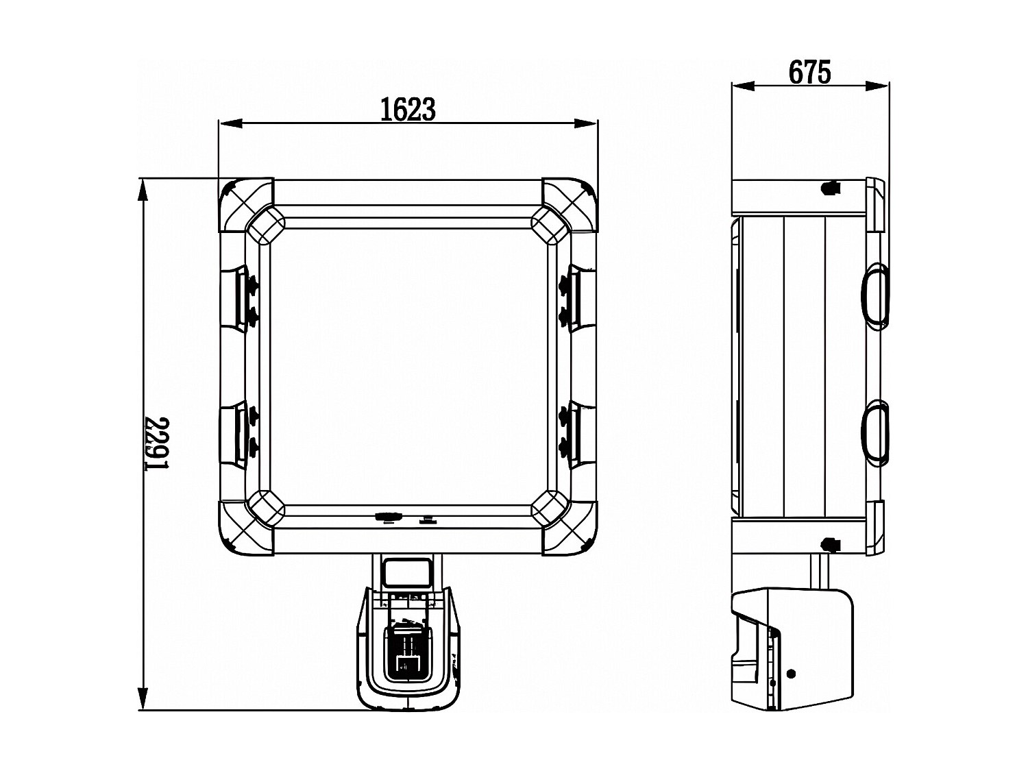 Halbfester Whirlpool MSPAfür 6 Personen mit LED-Beleuchtung & Zubehör - Anthrazitgrau - 128 Düsen - 160 x 160 x 65 cm - NAPUKA