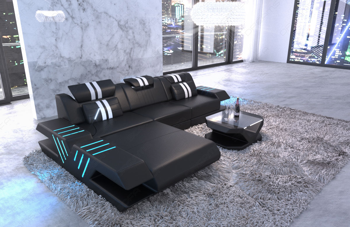 Ledersofa Modern Venedig L-Form – Stil & Komfort