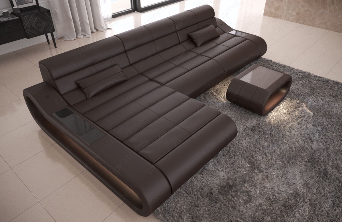 Ledersofa Concept L-Form – Lang & Komfortabel
