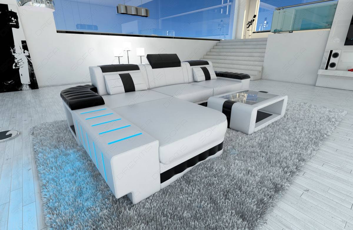 Mini Designersofa Bellagio Led L-Form – Komfort Pur