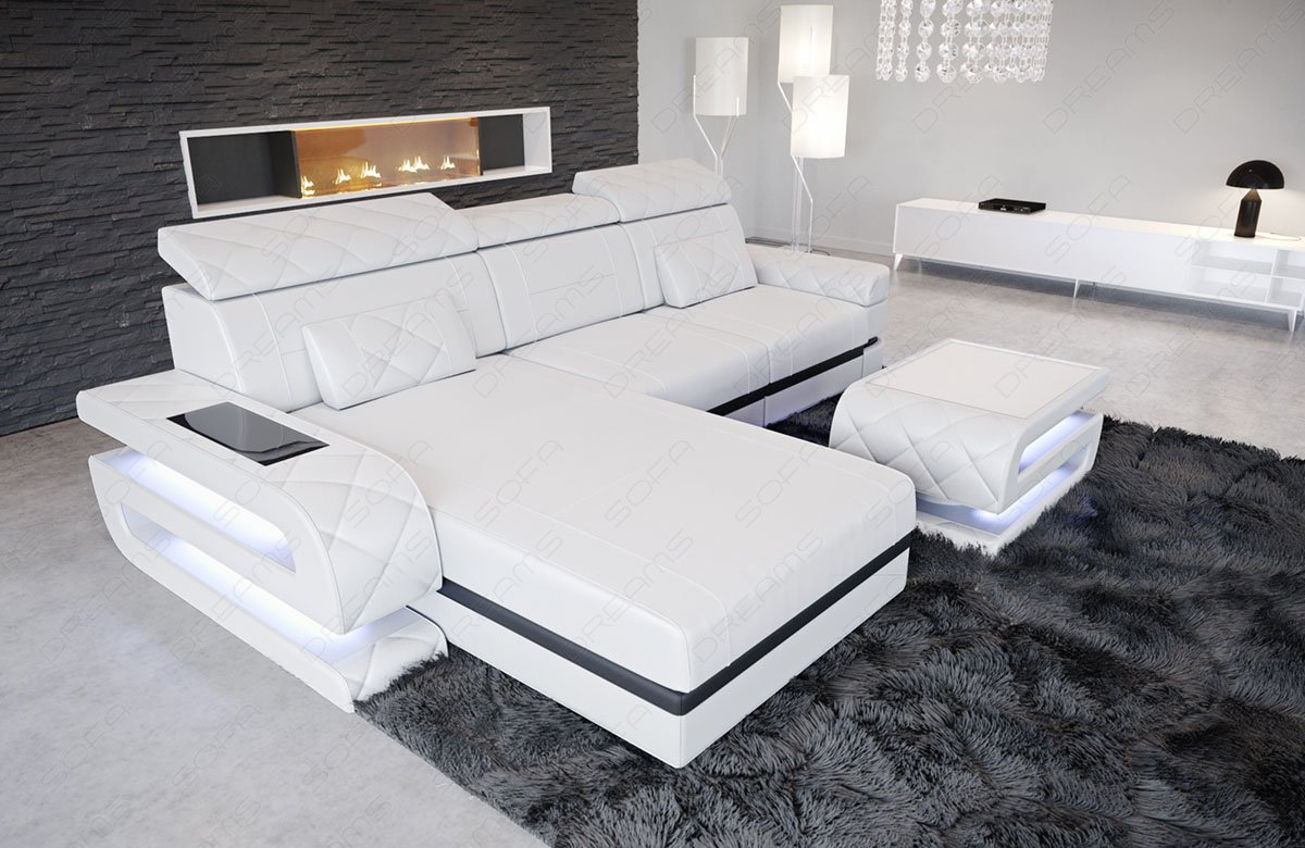 Ecksofa Bologna aus Leder – Luxus & Komfort