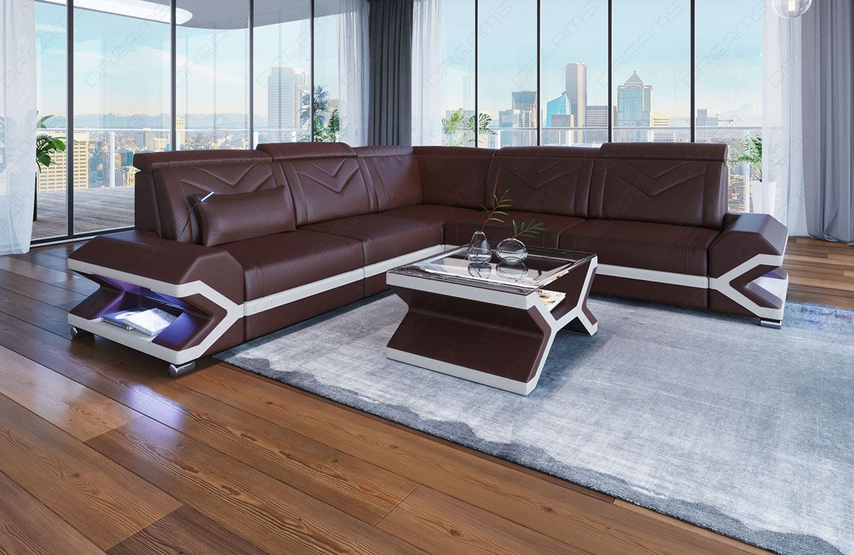 Mini Ecksofa Sorrento – Stilvolles Ledersofa