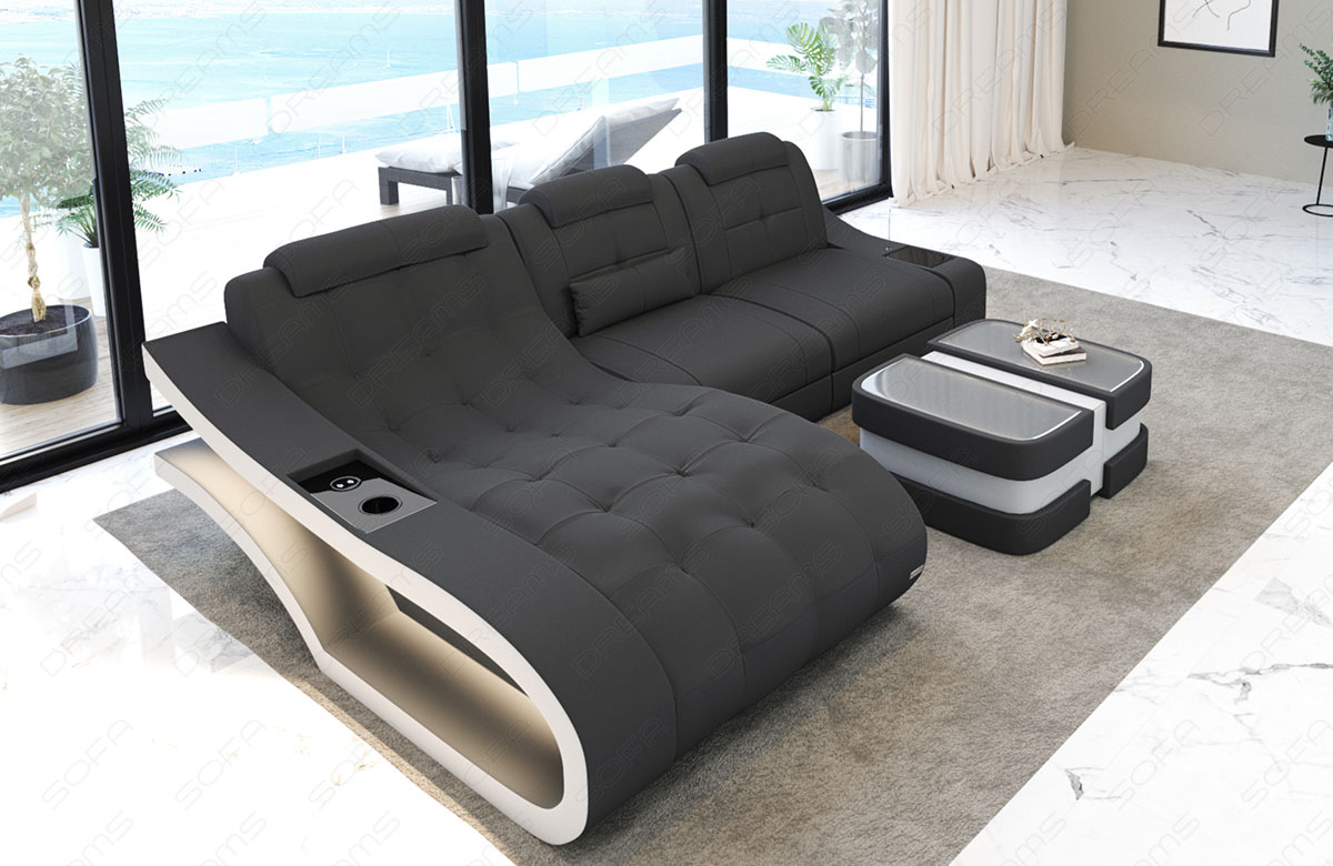 Ecksofa Elegante – Stoff & Komfort