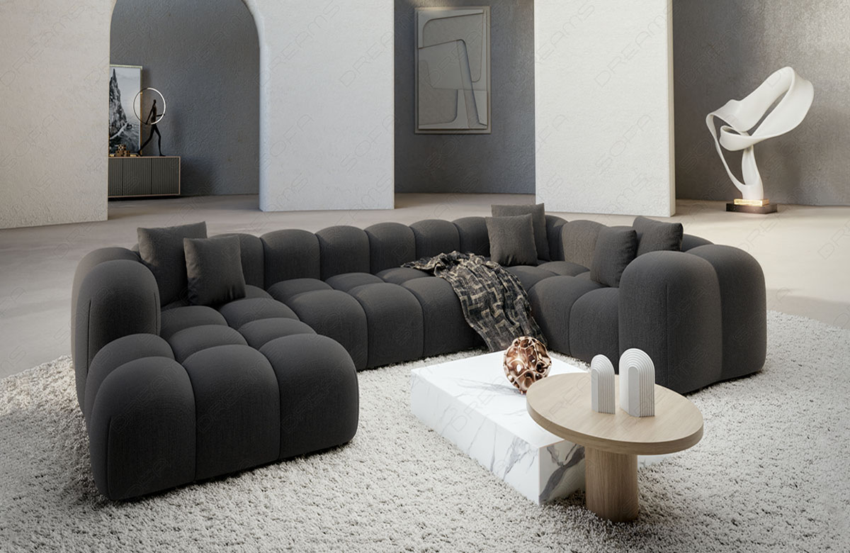 Wohnlandschaft Formentera U-Form Stoff