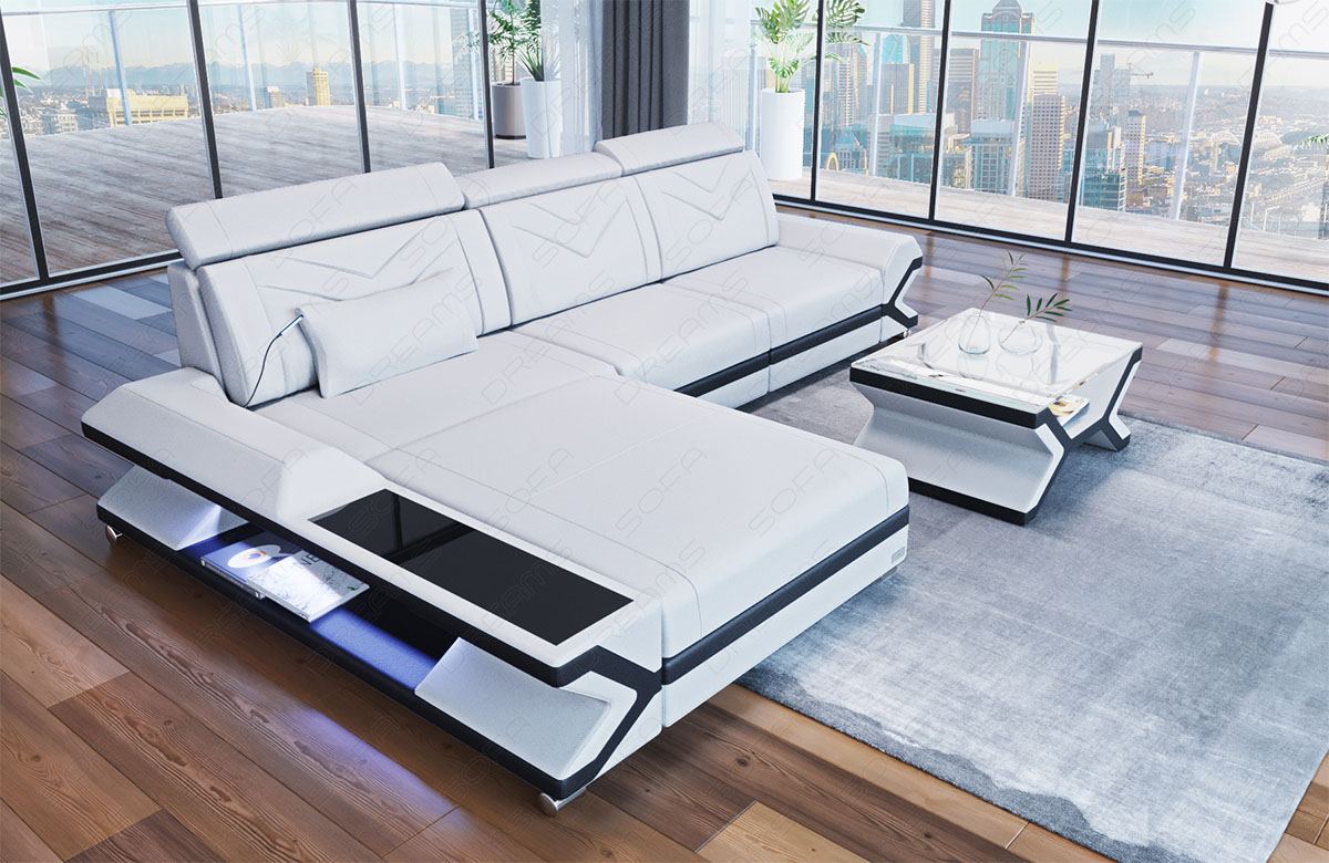 Ecksofa Napoli aus Leder – Komfort & Stil
