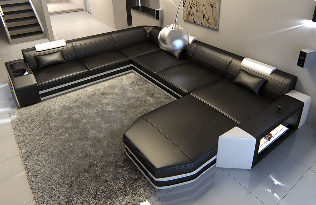 Mega Wohnlandschaft Prato XXL mit LED