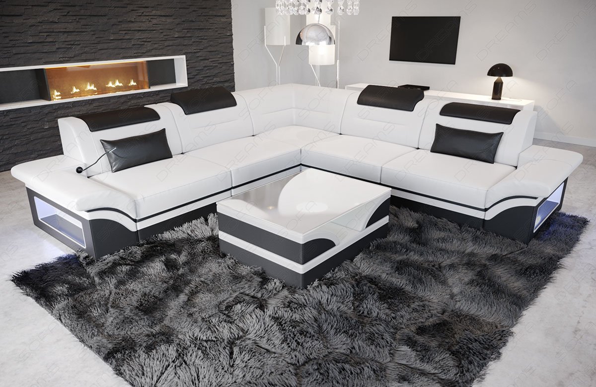 Ecksofa Brianza aus Leder – Luxus & Komfort