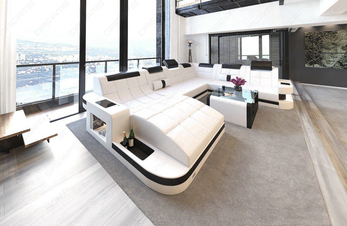 Design Wohnlandschaft Wave XL mit LED