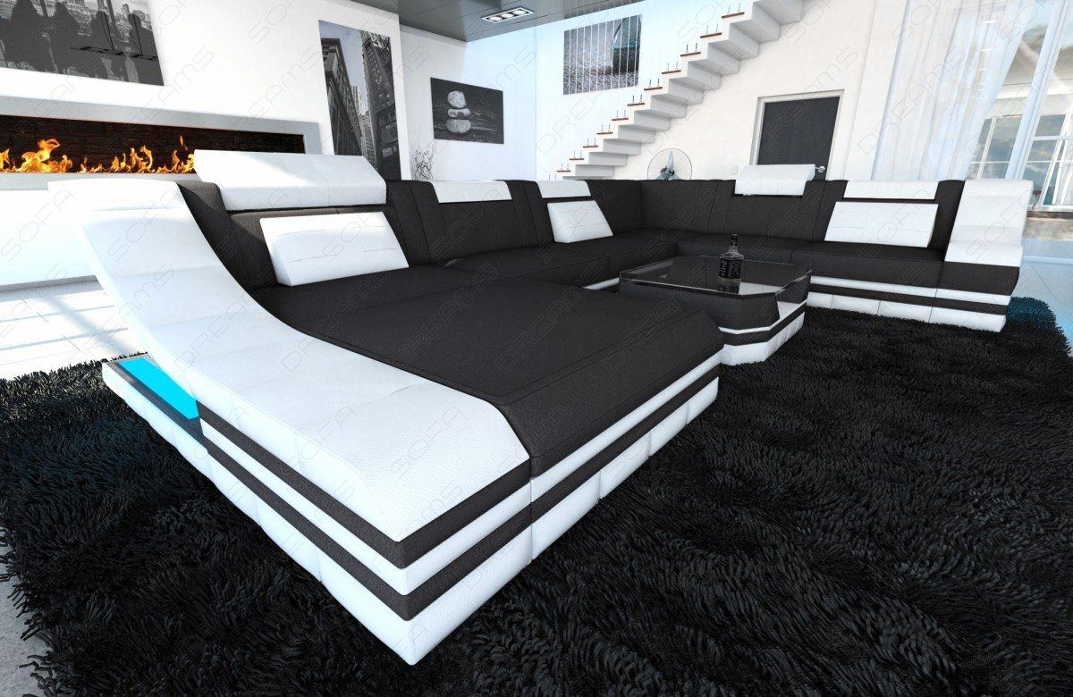 Mini Design Stoff Wohnlandschaft Turino XL