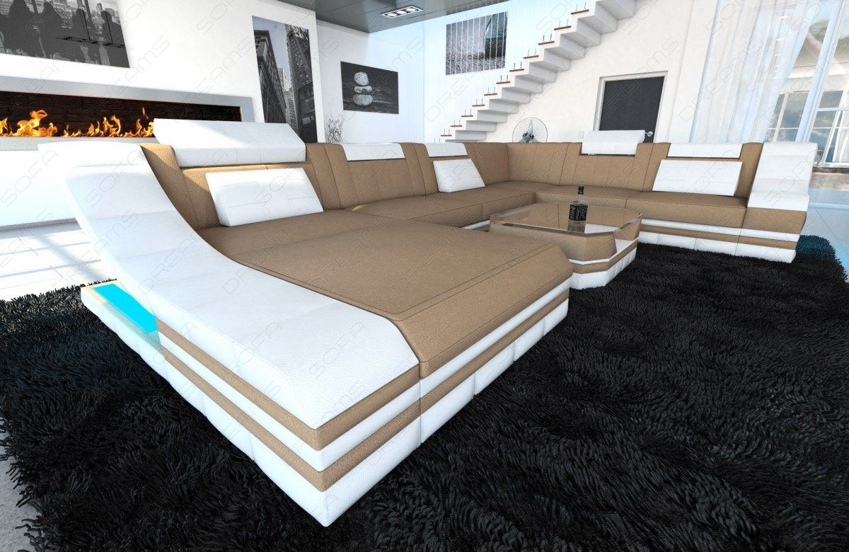 Design Stoff-Wohnlandschaft Turino XL – Komfort