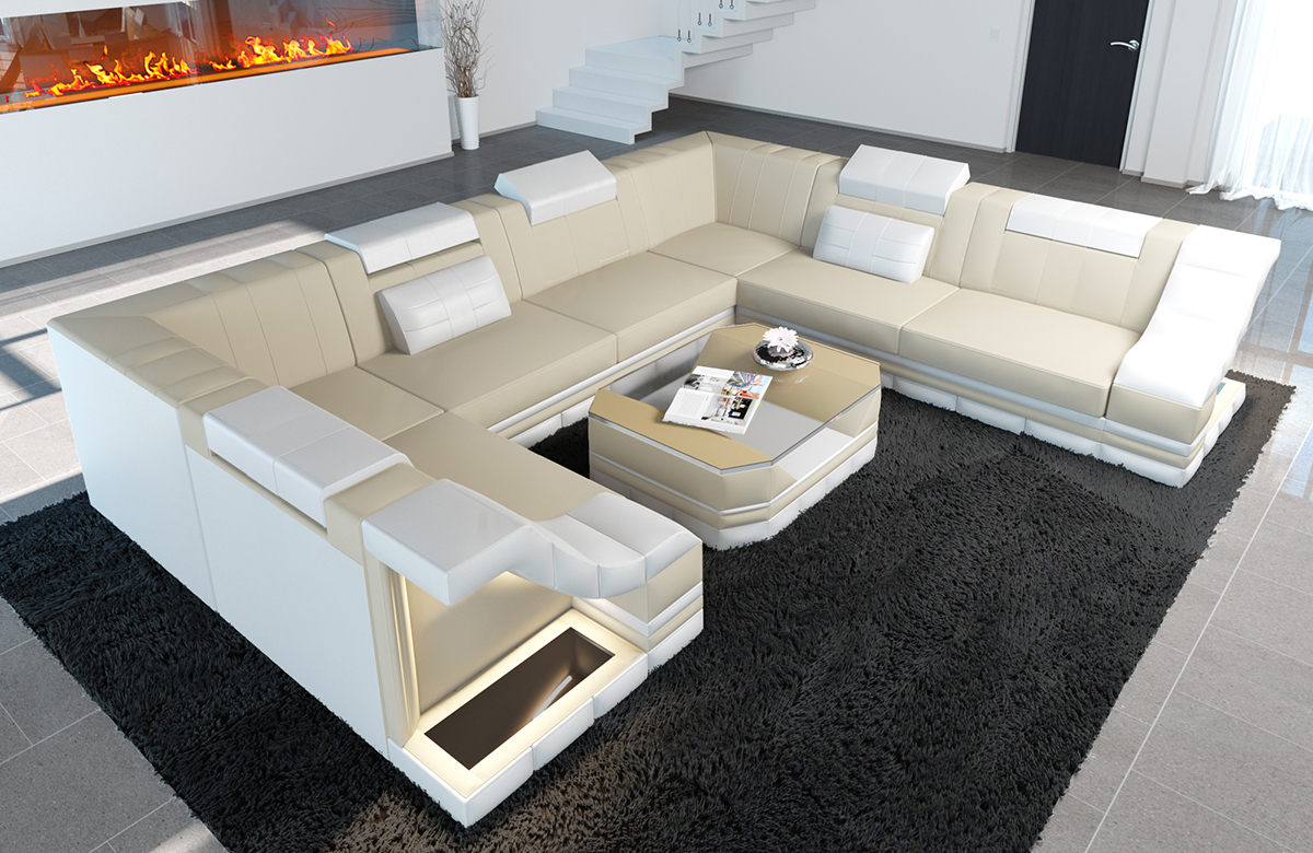 Polster Wohnlandschaft Bianchi – Komfort & Stil