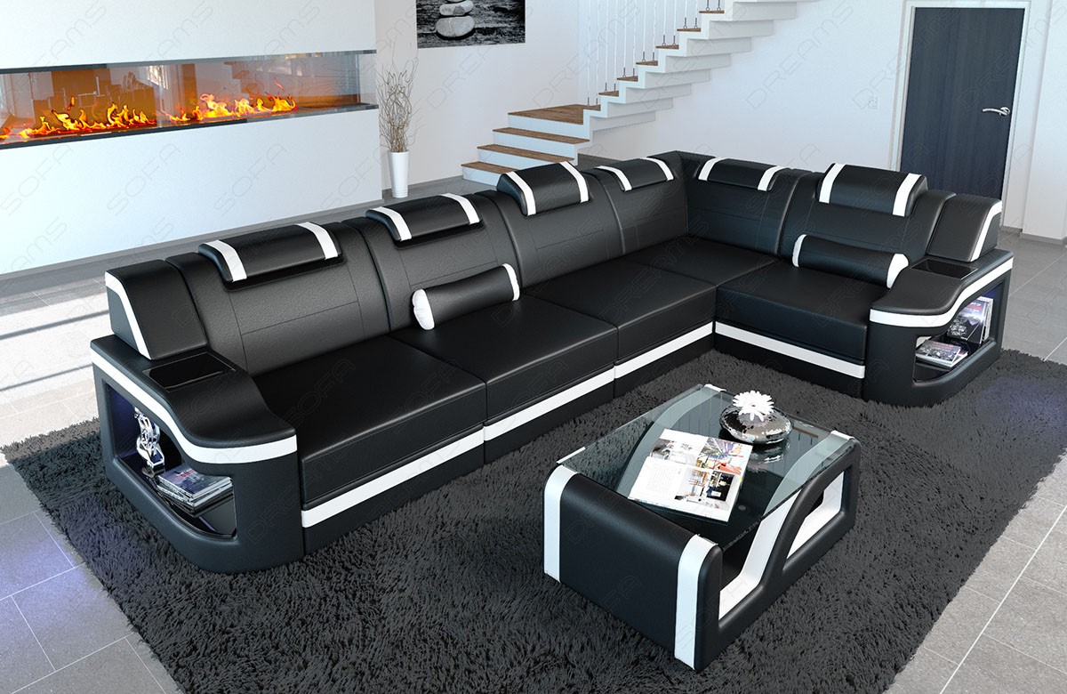 Leder Ecksofa Padua L – Modern & Komfortabel