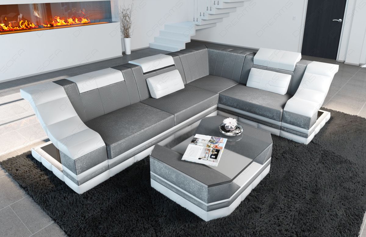 Mini Ecksofa Bianchi mit Stoffbezug