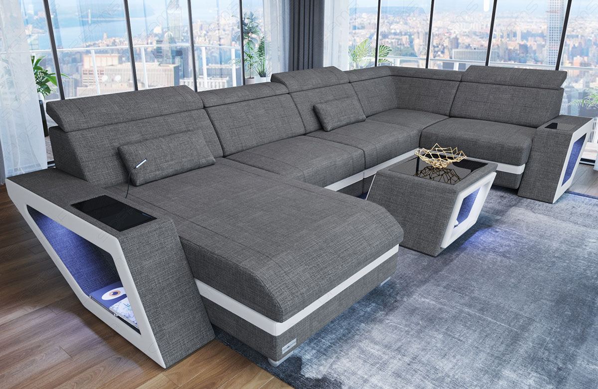 Stoff Wohnlandschaft Catania – Modern & Bequem