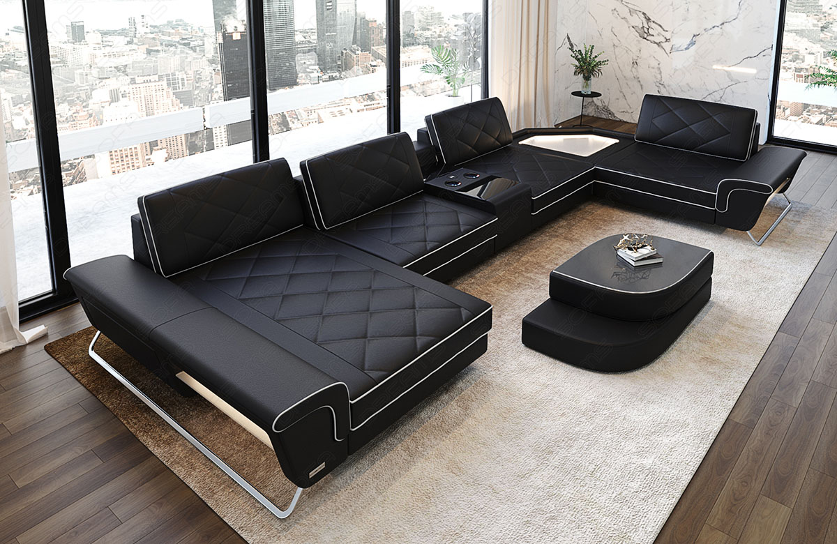 Leder Wohnlandschaft Ferrara – Eleganz & Komfort