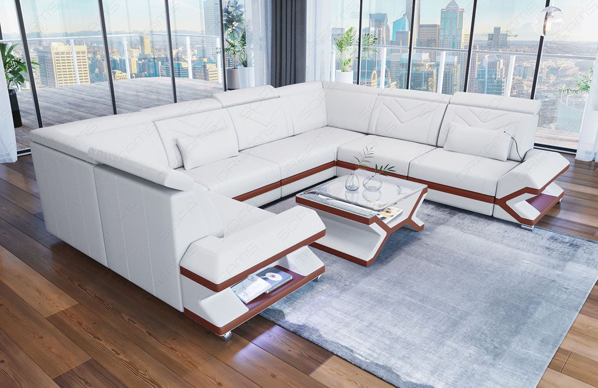 Leder Wohnlandschaft Sorrento – Luxus & Komfort