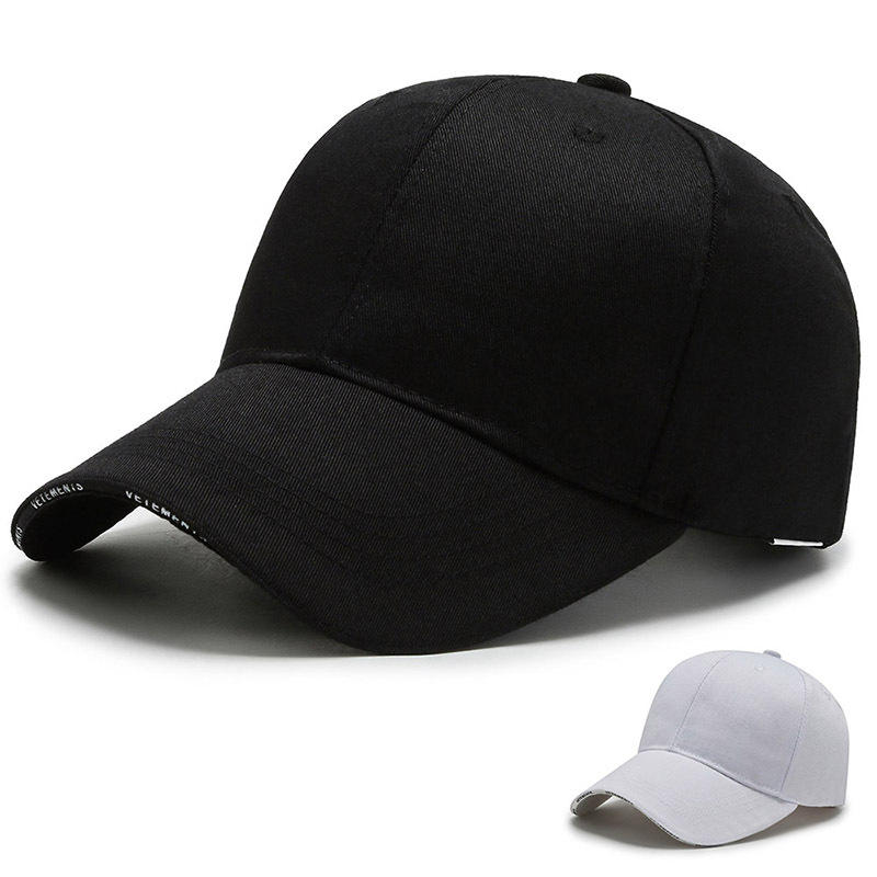 Hat Men's Korean fashion Sun hat outdoor sandwich light plate Baseball cap Women's black spring and autumn sports cap