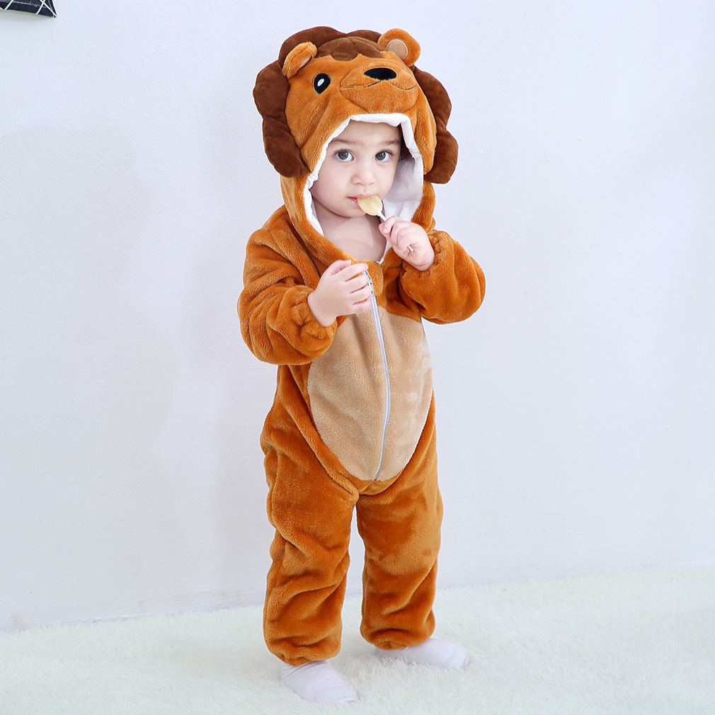 Baby clothes newborn baby one-piece romper cartoon children's animal crawling clothes
