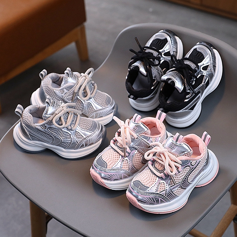 XUANMU Children Casual Shoes Fashion Sport Shoes Kids Breathable Net Shoes Trainers Boys Girls Sneakers Non-slip Running Shoes Z0017