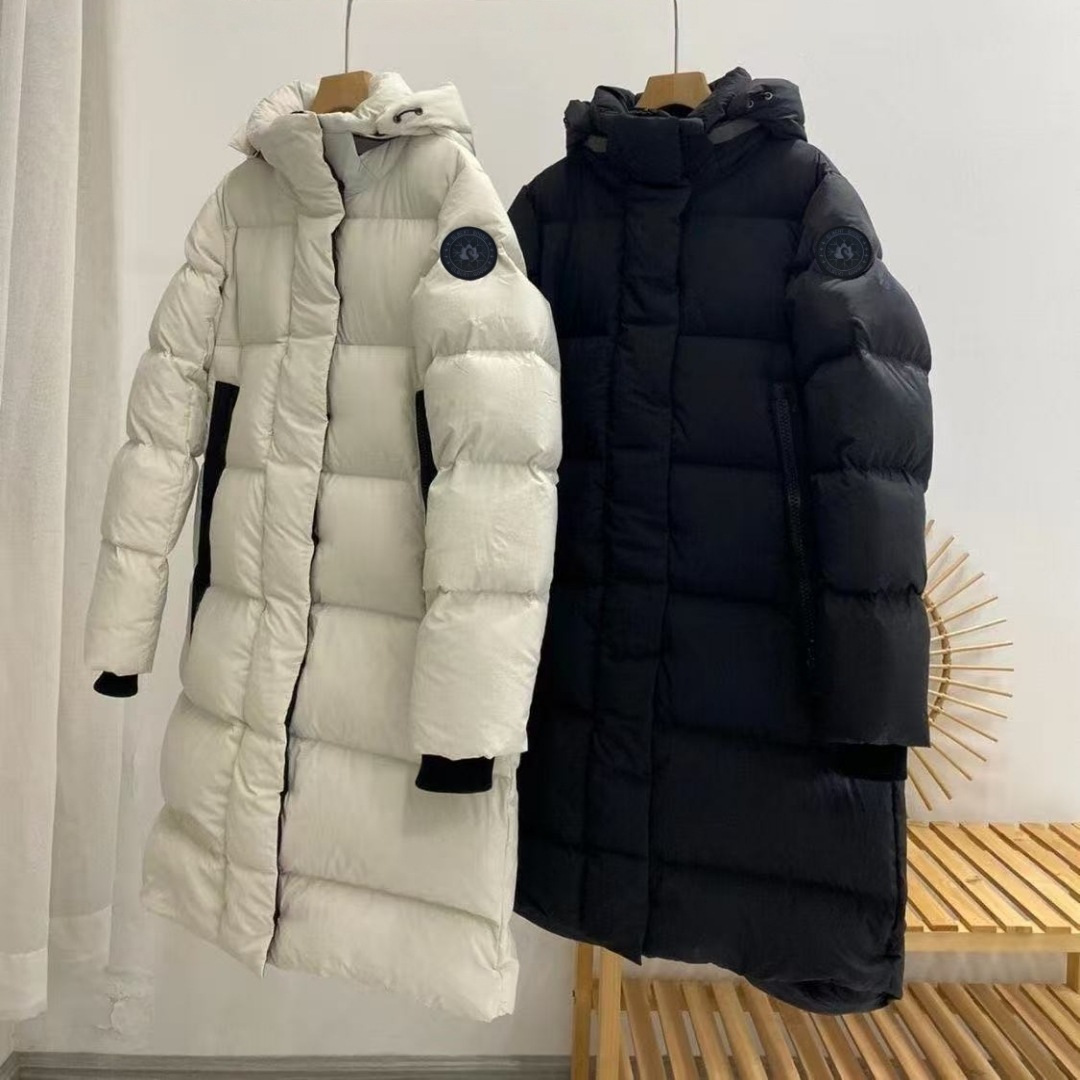 Women's Clothing Waterproof Windproof Long Down Jacket For Extreme Cold Weather (-30°C), 600+ Fill Power White Goose Feather, Lightweight Warm Coat