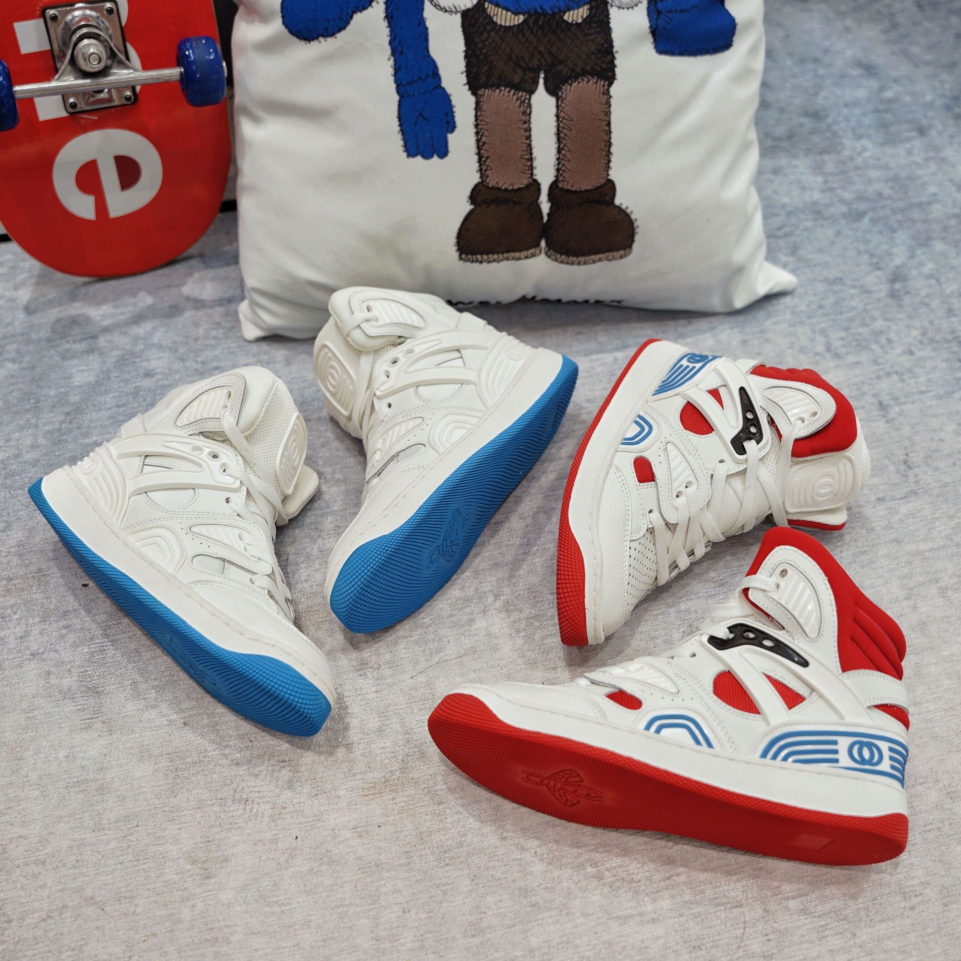 Putian High Top First Layer Cowhide Basketball Color Block Unisex Couple Casual Sports Skateboard Shoes