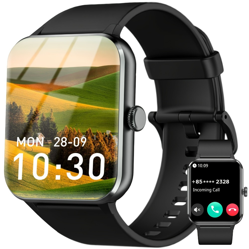 Blackview Smartwatch, Fitness Watch With Activity Monitoring, Compatible With The Latest Android And IPhone 2024 Models, Black