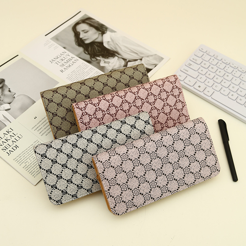 Damentaschen Damen Lange Geldbörse mit großem Fassungsvermögen und Reißverschluss Modische einfache Clutch-Geldbörse Neue Geldbörse auf Lager