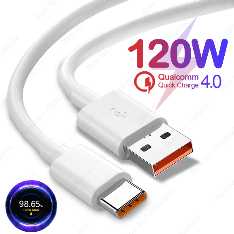 Original 120W Super Fast Charge Cable 6A USB Type C Cable For Xiaomi Mi 12 13 Pro Redmi Note 11 12 Data Line Charger Accessories