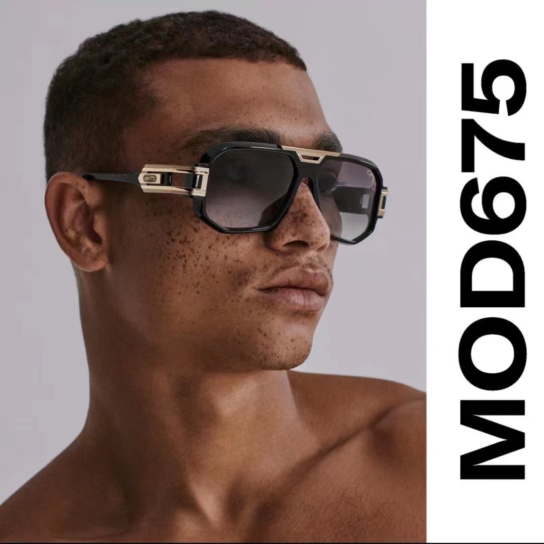 Herrenbrillen 2024 Neuer Stil Moderne Retro-Sonnenbrille mit großem Rahmen Herren-Sonnenbrille INS-Stil Streetstyle Großer Name Tinte 093