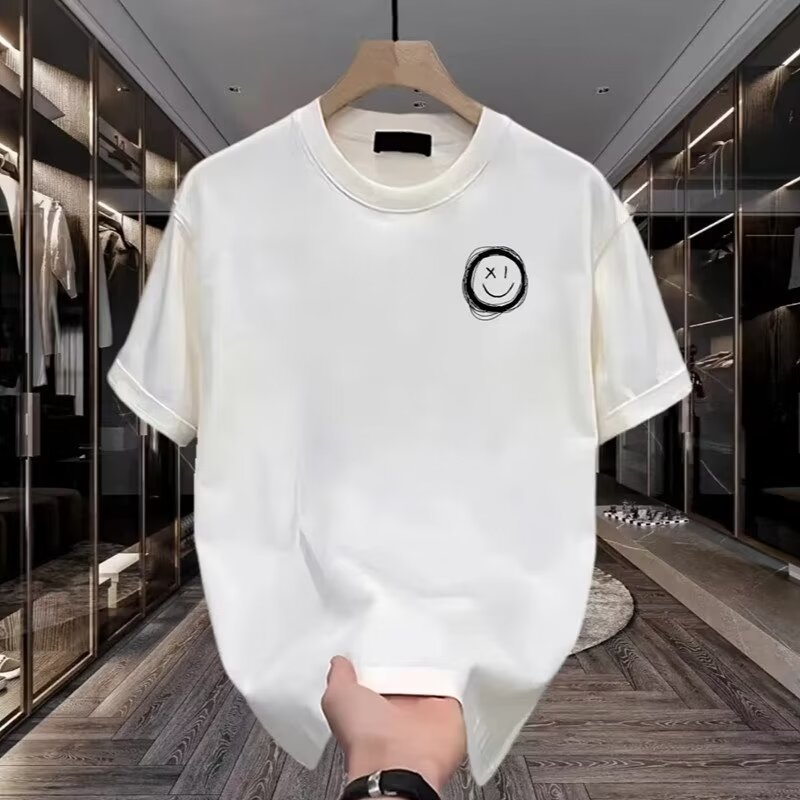 Men's Clothing Short Sleeved T Shirt For Young Men And Women In Summer New Ins Trendy Street Loose Round Neck Top