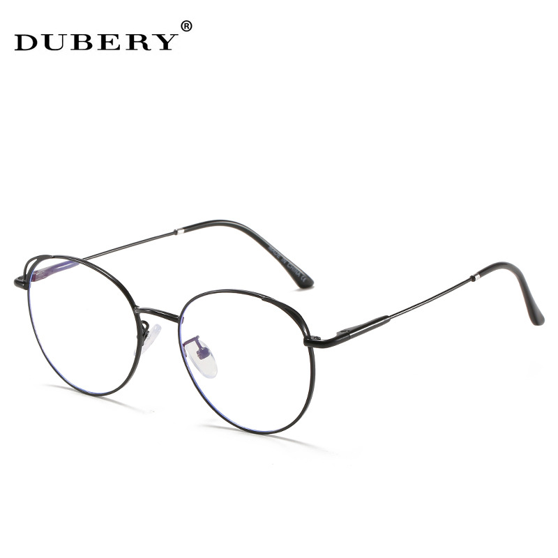 Men's and women's metal ultra-light anti-blue light men's and women's frame glasses round frame