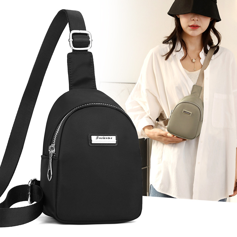 Shoulder Bag Chest Pack Nylon Cloth Small Bag Large Capacity Crossbody Bag Fashion Commuter Women's Bag Fashion Chest Bag Shoulder Bag