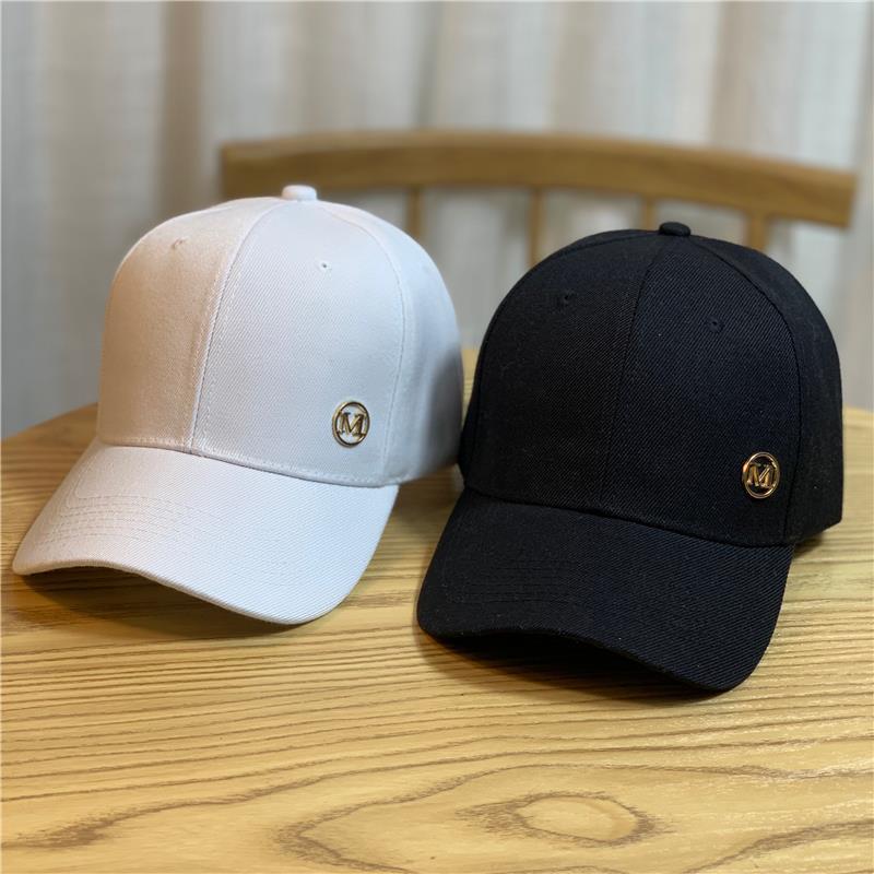 M standard spring and summer baseball cap versatile Chaozhou Street shade black cap for men and women white net red cap
