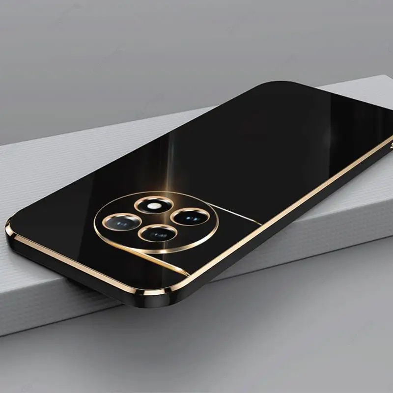 Plating Phone Case For Oneplus 12 11 10 Ace 2 11R 9RT 9R 9 Pro 8T 5G Shockproof Protective Funda Cover Coque Capa