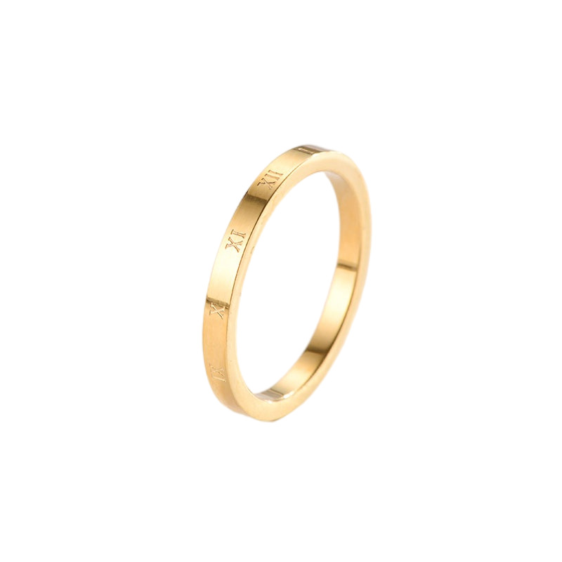 Women's Jewelry Stainless Steel Ring Titanium Steel Ring Round Ring Niche Design Trendy Jewelry