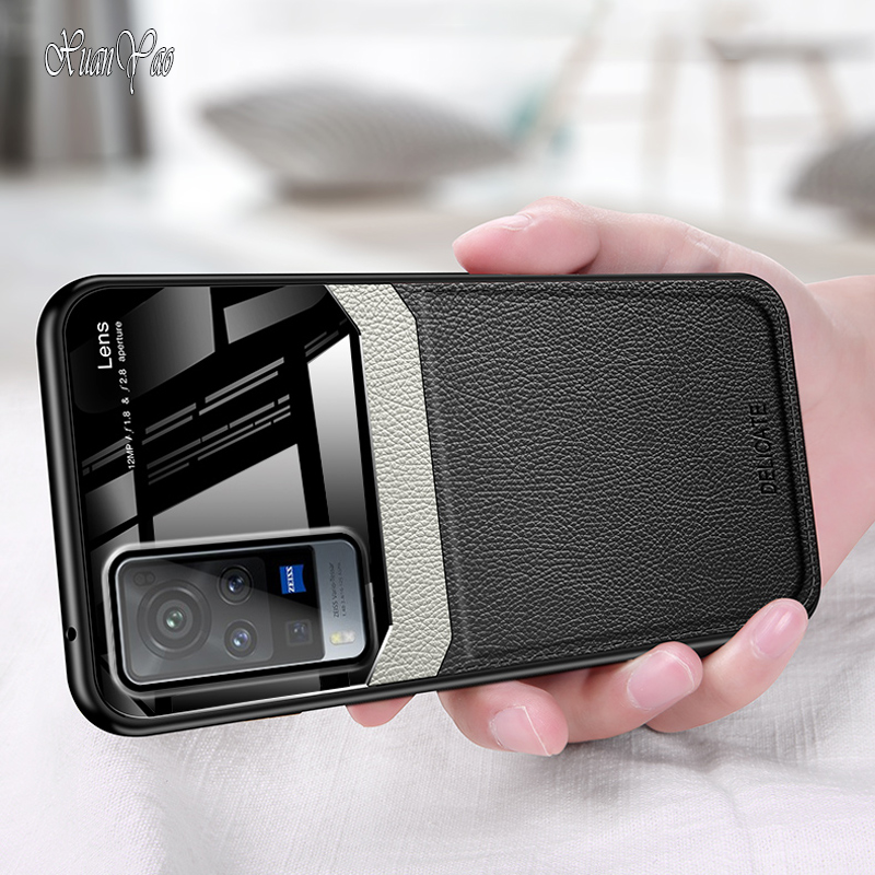 XUANYAO Phone Case For VIVO X60 Pro Case Slim Hard Leather Cover For VIVO X60 Pro Plus Case Soft Silicon Edge Cover For