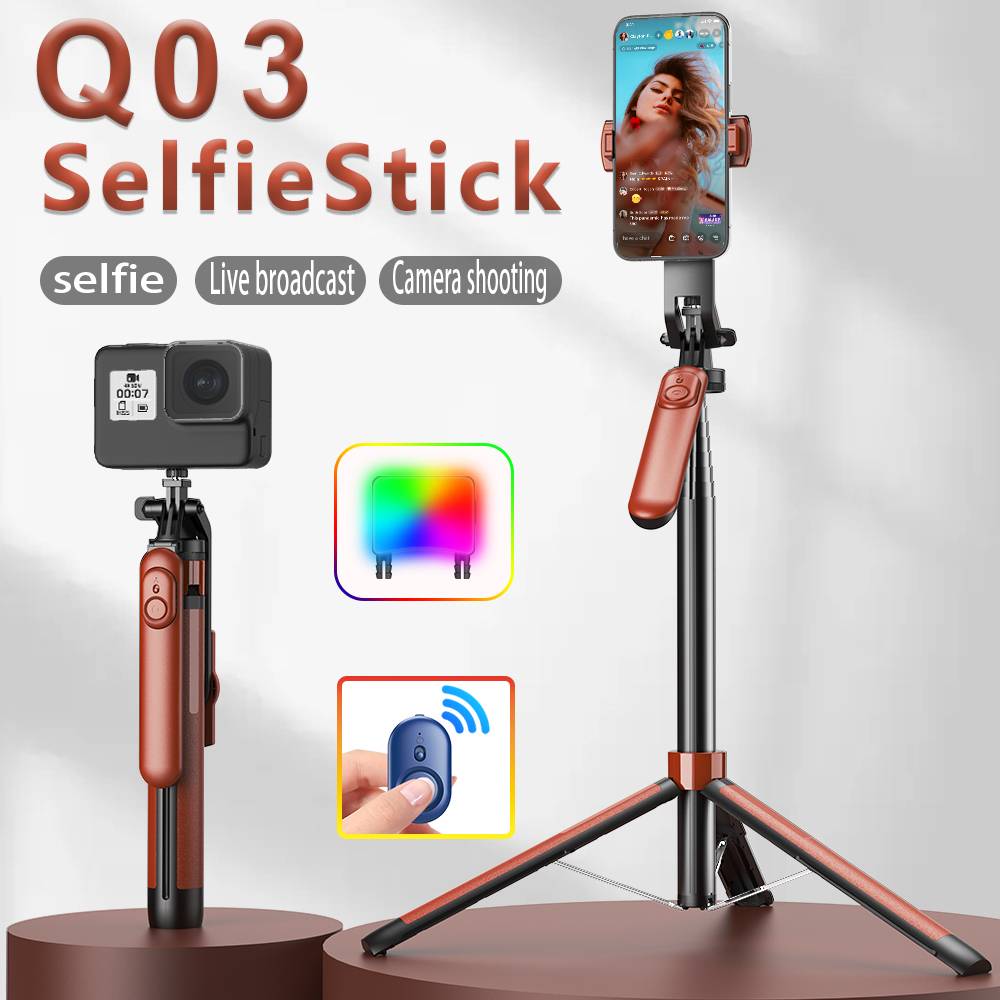 Scalable wireless remote control tripod phone holder with flash, selfie stick, and versatile photography tools