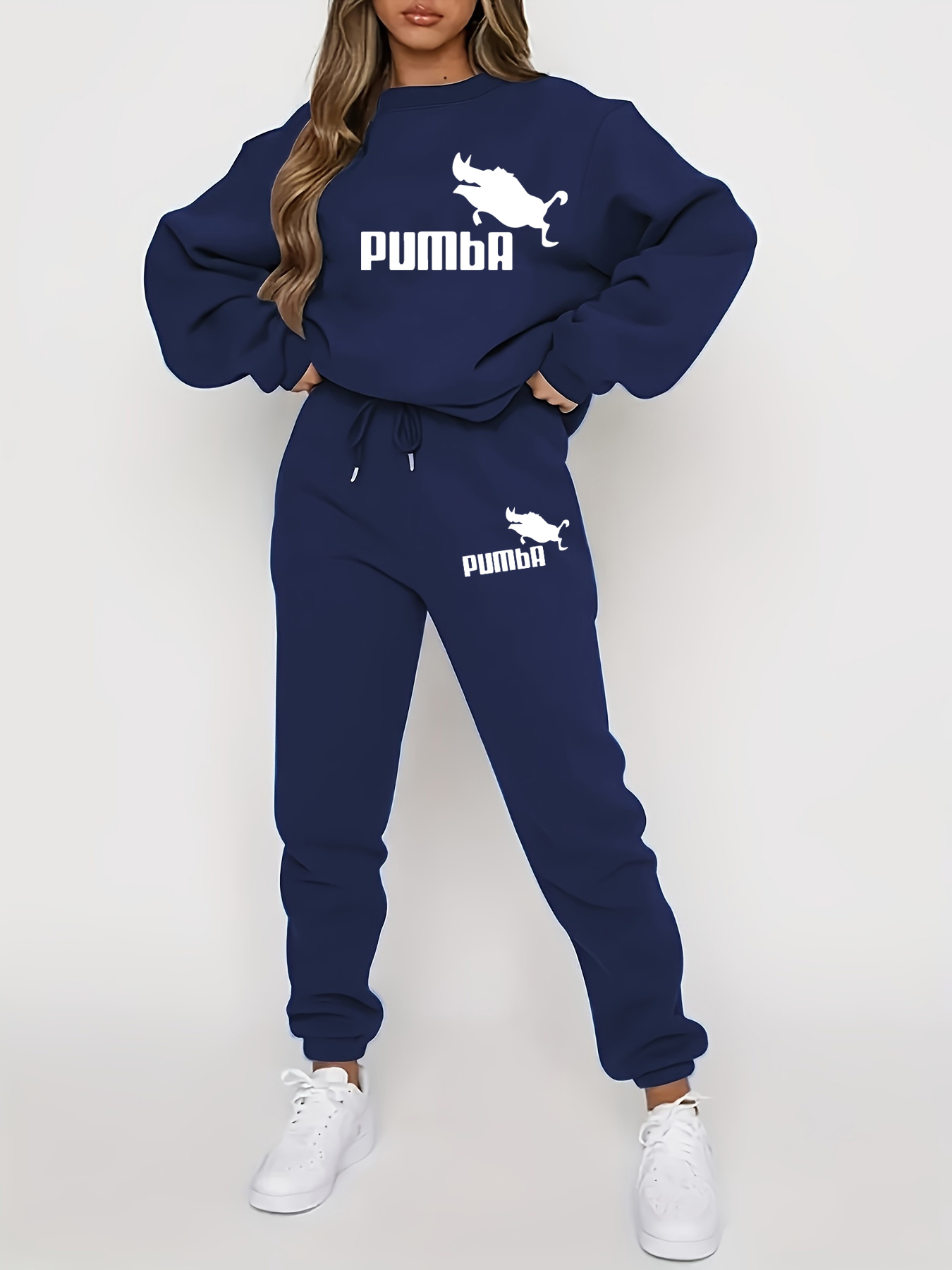 Women's Clothing Large Size Suit Two Piece Stylish Shirt Women's Slim Sports Casual Pants Two Piece Suit