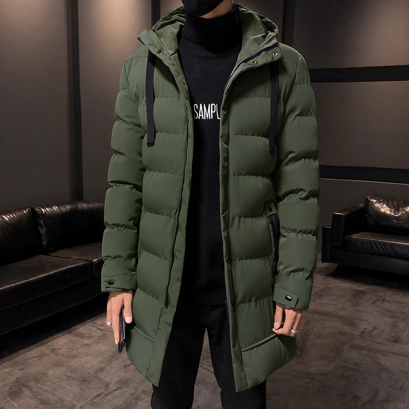 Men Long Down Jackets Winter Coats Chaquetas Hooded Casual Winter Parkas High Quality Male Jacket Cotton Padded Parkas Coats