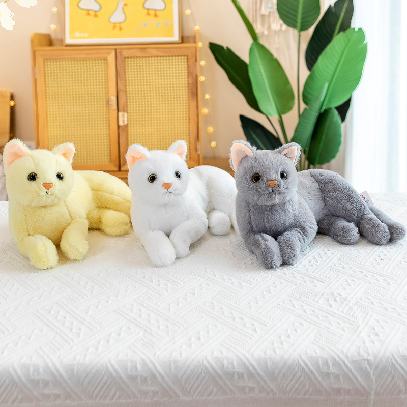 Toy Cute cat doll foreign trade cross-border plush toys pet cat home car decoration children's gifts